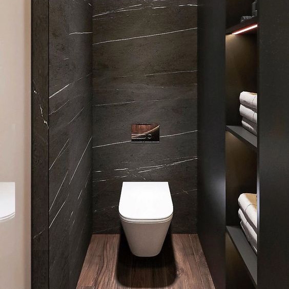 Black Marble Natural Stone Bathroom