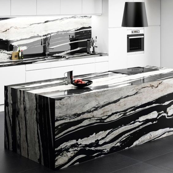 Black & White Granite Countertop