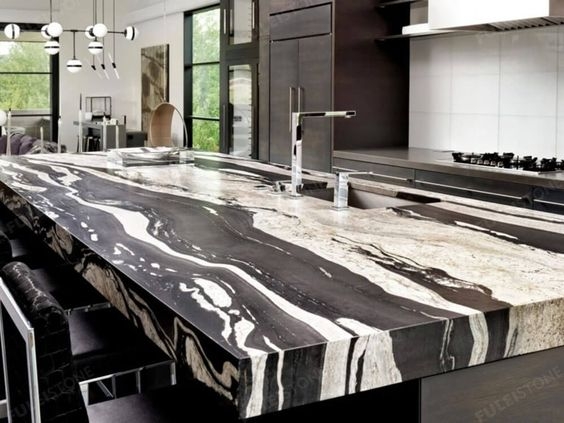 Black & White Granite Countertop