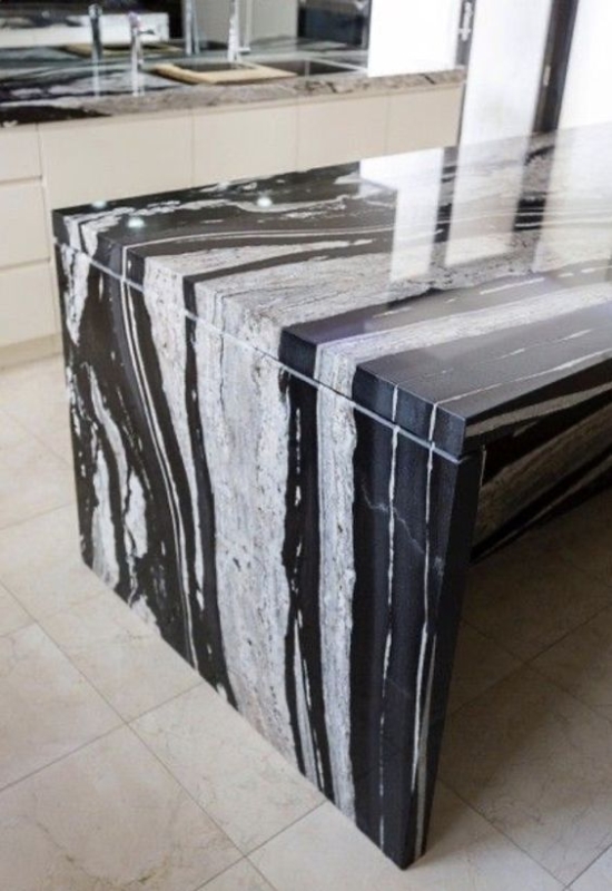 Black & White Granite Countertop