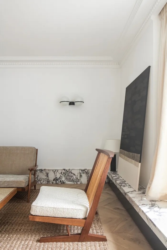 Purple White Marble Natural Stone Interior Design