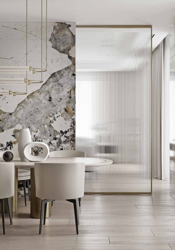 Green Grey White Multi Colour Marble Natural Stone Residential