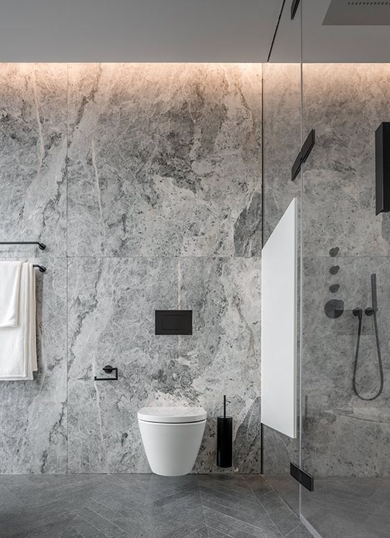 Grey Marble Natural Stone Bathroom