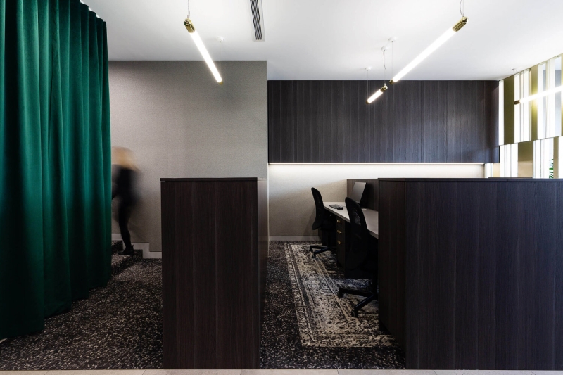 Black White Marble Natural Stone Office