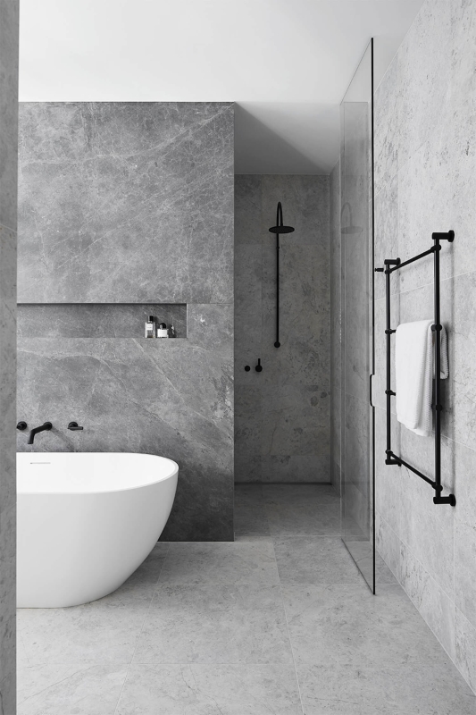 Grey Marble Natural Stone Bedroom