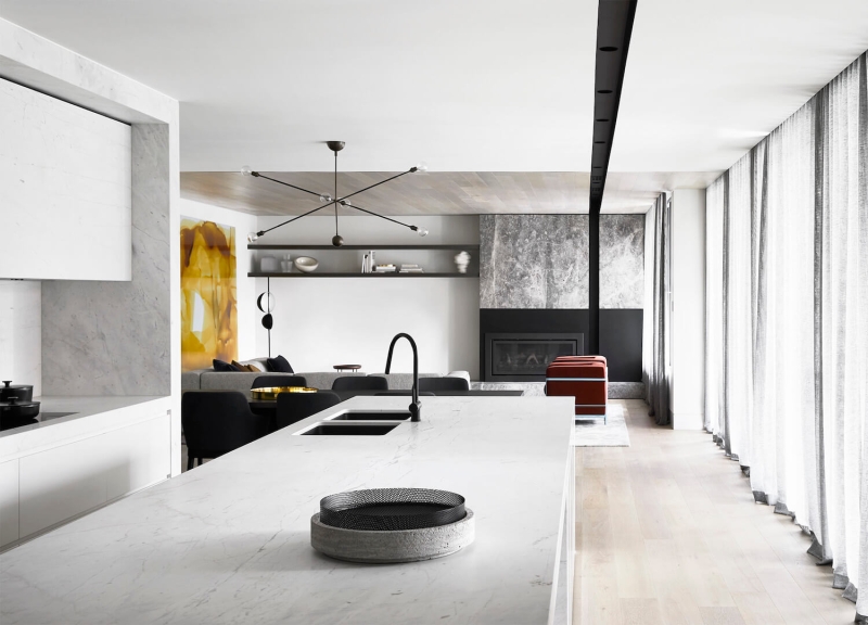 Grey Marble Natural Stone Bedroom