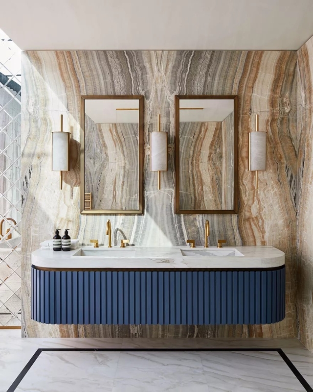 Beige Brown Grey Marble Natural Stone
