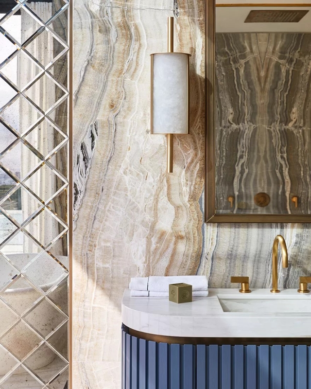 Beige Brown Grey Marble Natural Stone