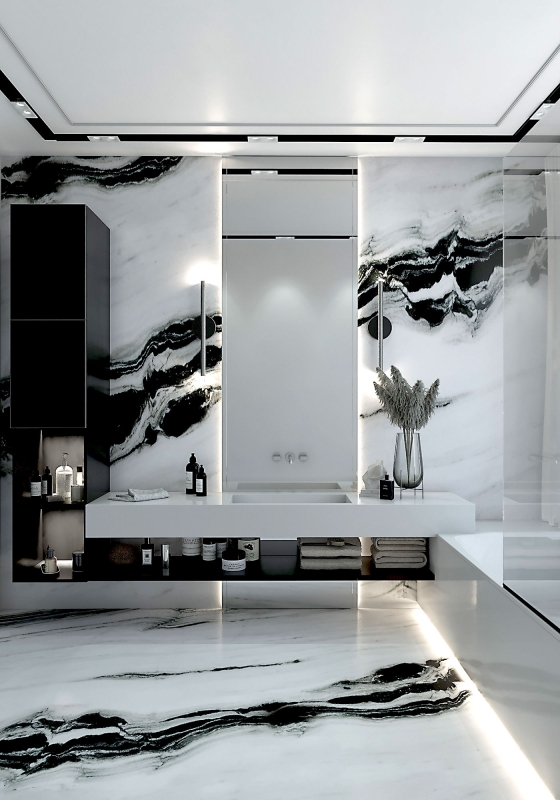 Black & White Marble Natural Stone