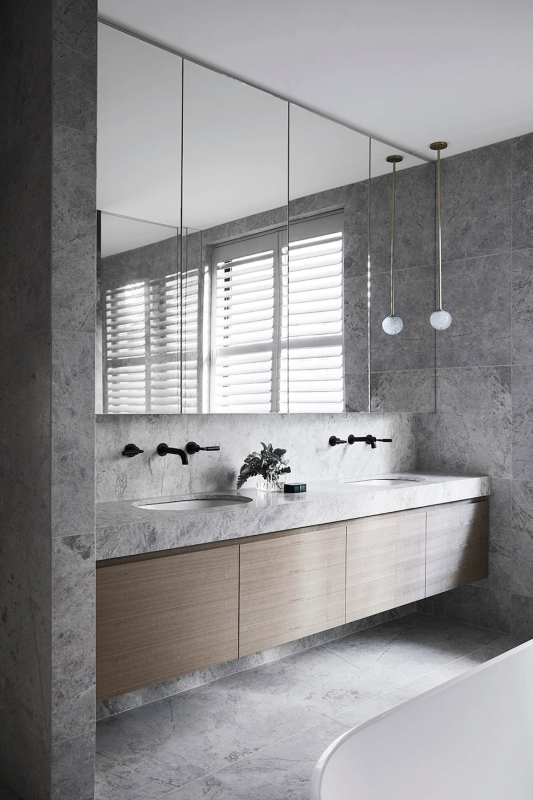 Grey Marble Natural Stone Bedroom