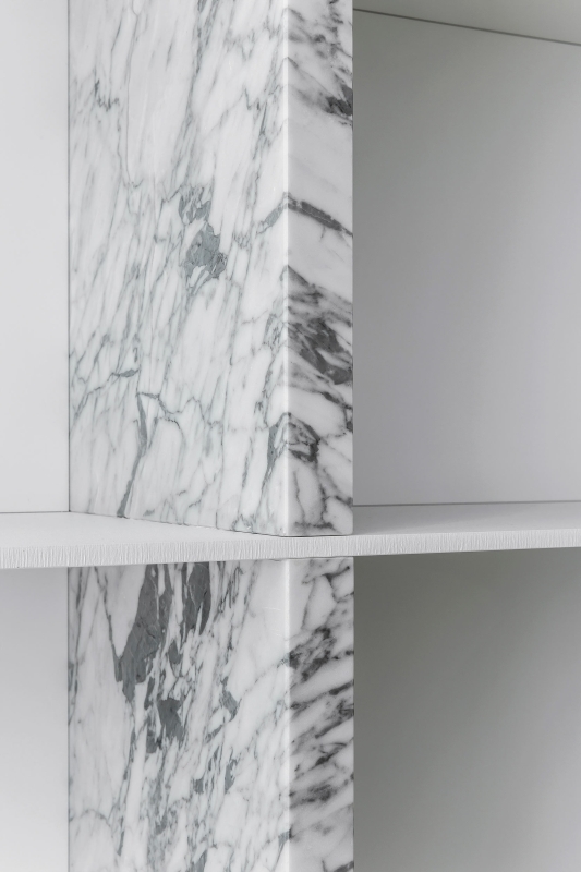 White Grey Marble Natural Stone Interior Design Furniture