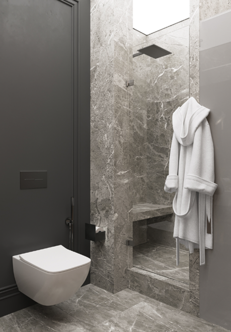 Grey Marble Natural Stone Bathroom