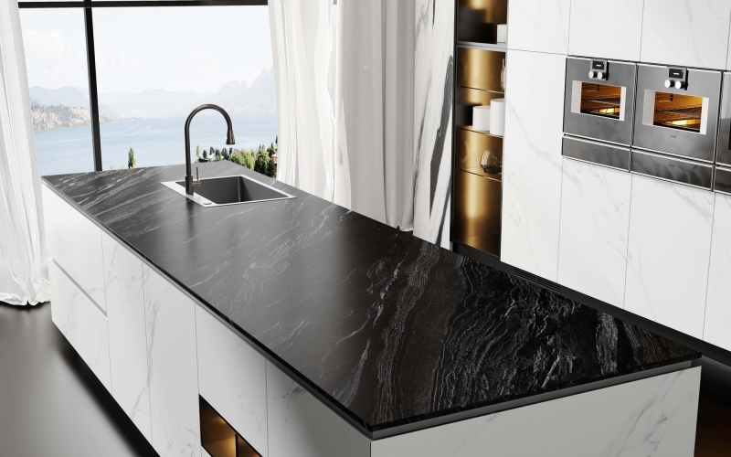Sintered stone, Curvable sintered stone, porcelain slab, Neolith, Cosentino, dekton, Lapitec, Laminam