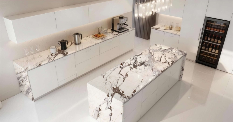 Through-body sintered stone