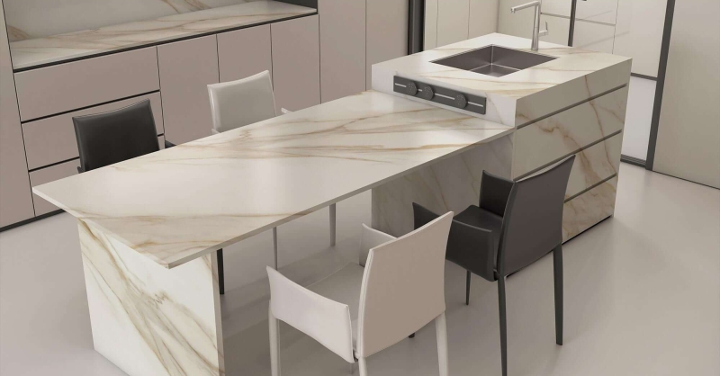 Through-body sintered stone