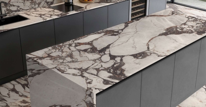 Through-body sintered stone