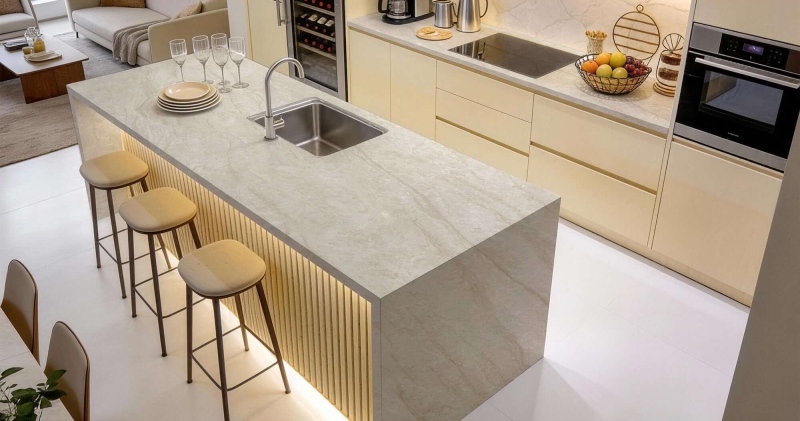 Through-body sintered stone